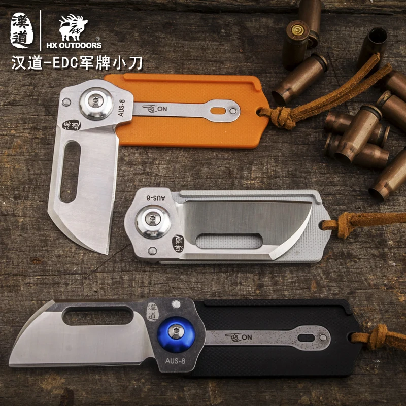 HX на открытом воздухе EDC Складной нож карта армия пустыне выживания черный