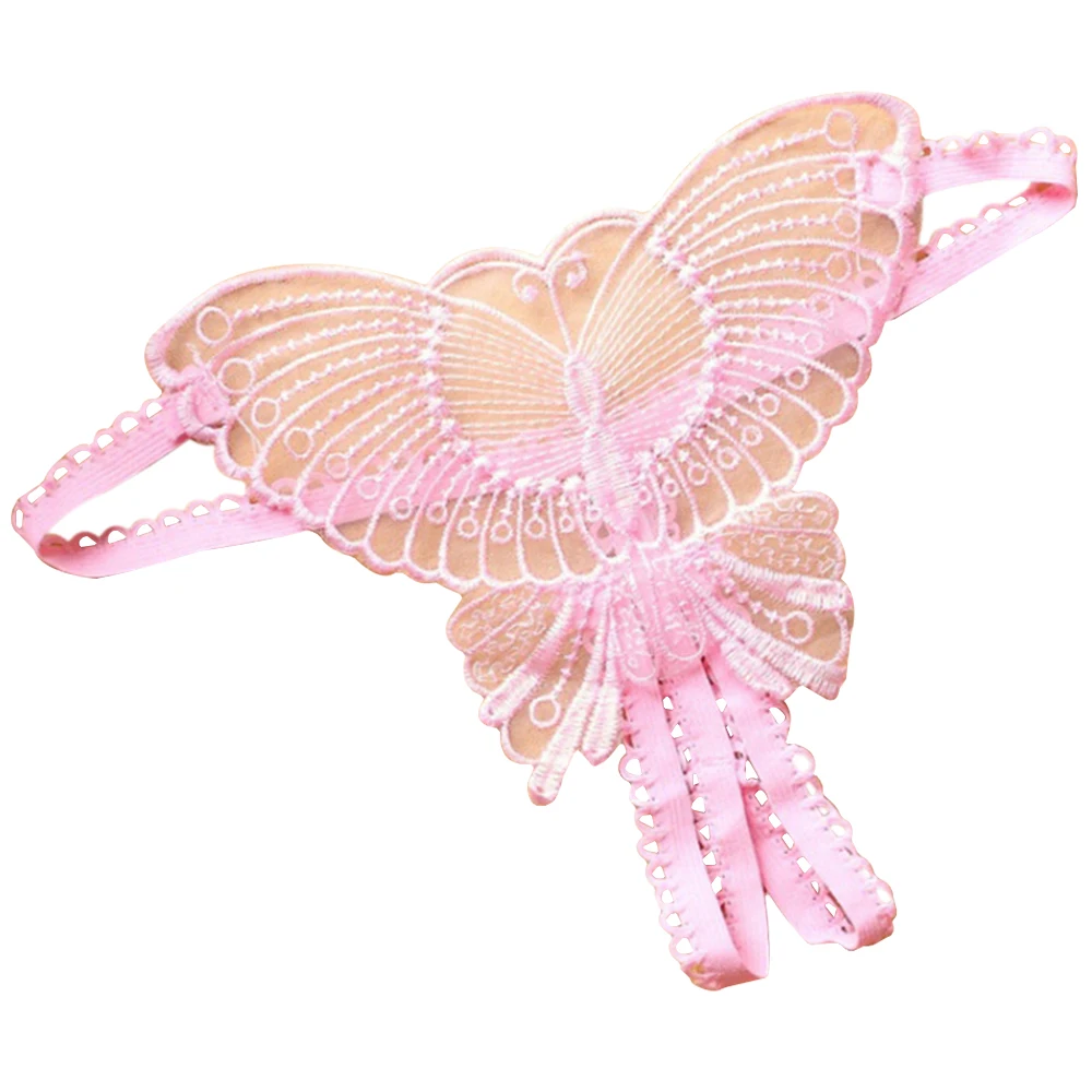 Женские сексуальные стринги с бабочками трусики-стринги V-образным вырезом