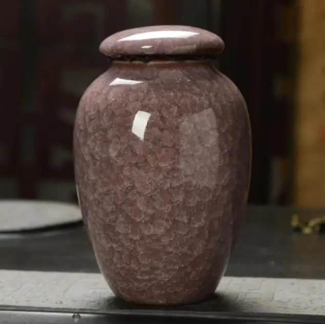 Purple Небольшой лаконичный керамический ледяной ящик для чая, мини контейнер для хранения, чайная банка, герметичный контейнер для конфет и чая, аксессуары - Цвет: Purple