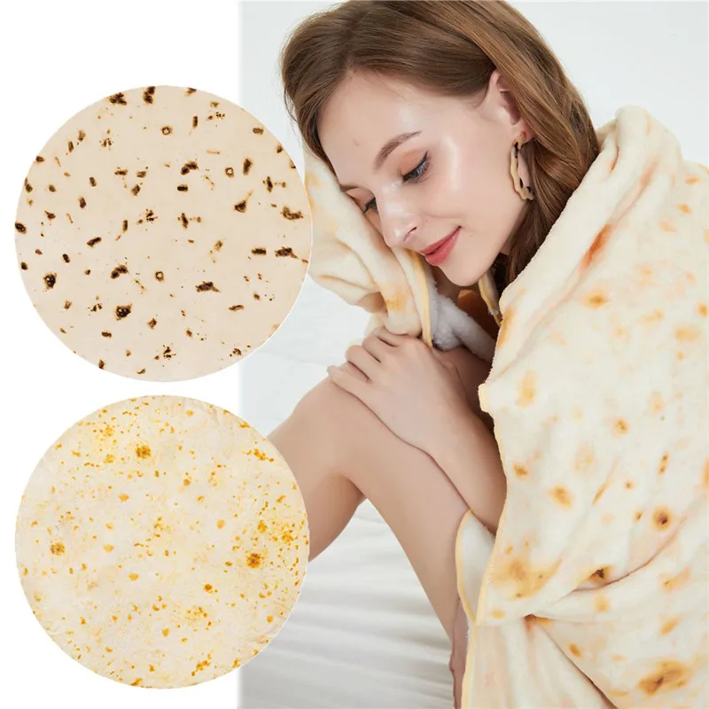 Горячая Распродажа тортильское одеяло Burrito 3 размера кукуруза и мука тортилья