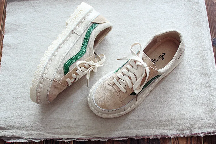 Careaymade-Originals handicrafts shoes,pink shoes autumn new round head doll shoes, Korean version retro lacing shoes,3color