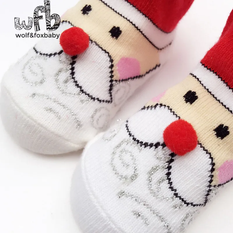 Розничная продажа кружевные носки для маленьких девочек на Рождество с От 0 до 2