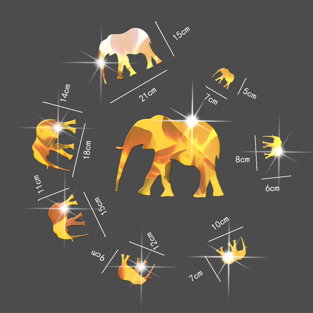 Настенные водонепроницаемые маслостойкие наклейки Funlife MS36107 стикеры со стразами
