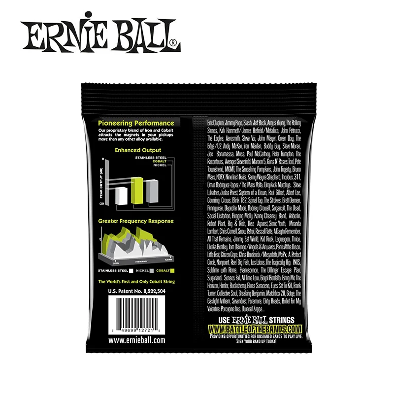 3 упаковки! Ernie Ball Cobalt регулярные 2721 Струны для электрогитары набор Slinky 010 .046|ernie ball