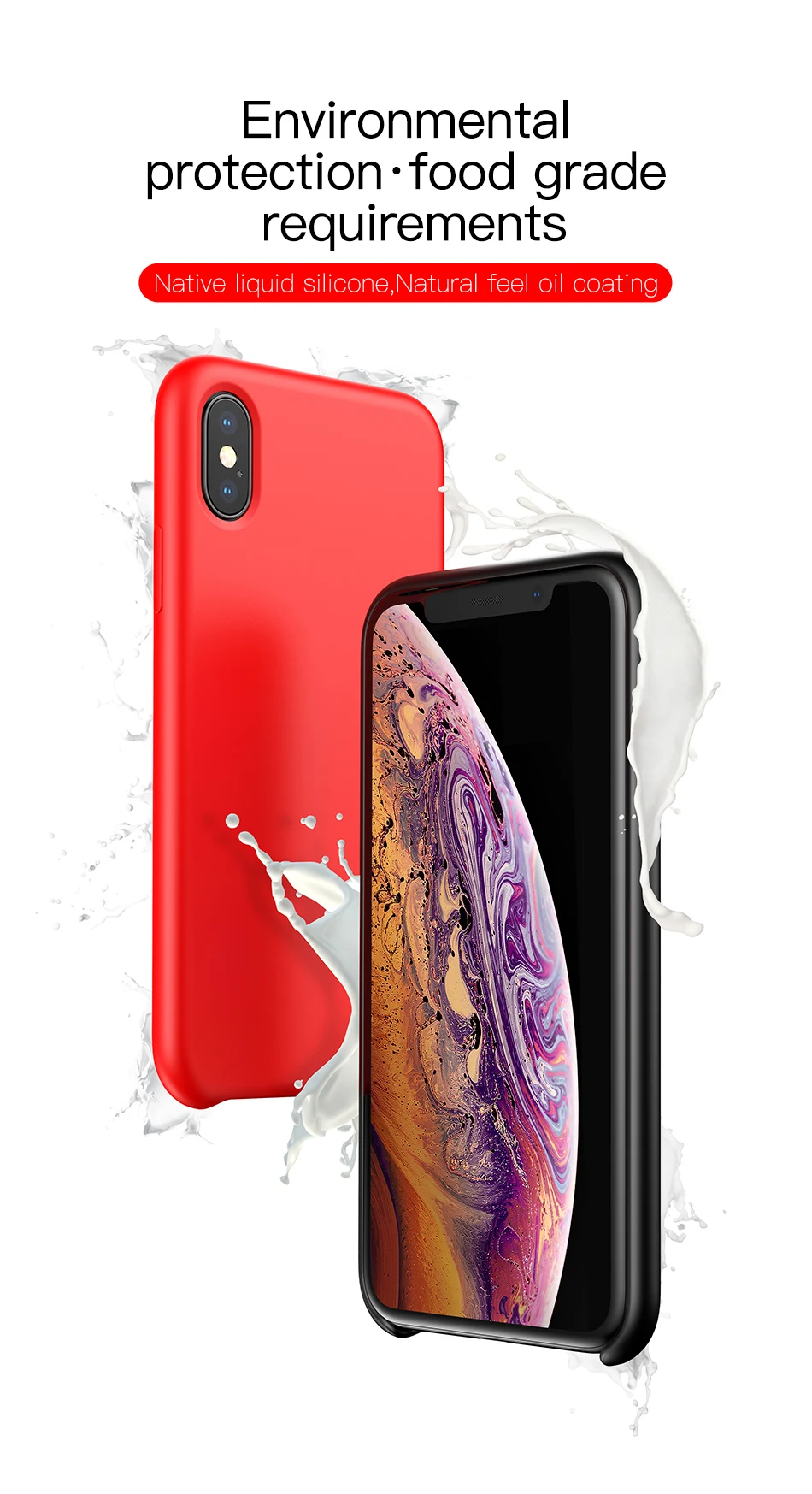 Baseus чехол для телефона для iPhone XS Max XR Capinhas роскошный жидкий силиконовый чехол для iPhone XSMax XR Funda Bumper Coque