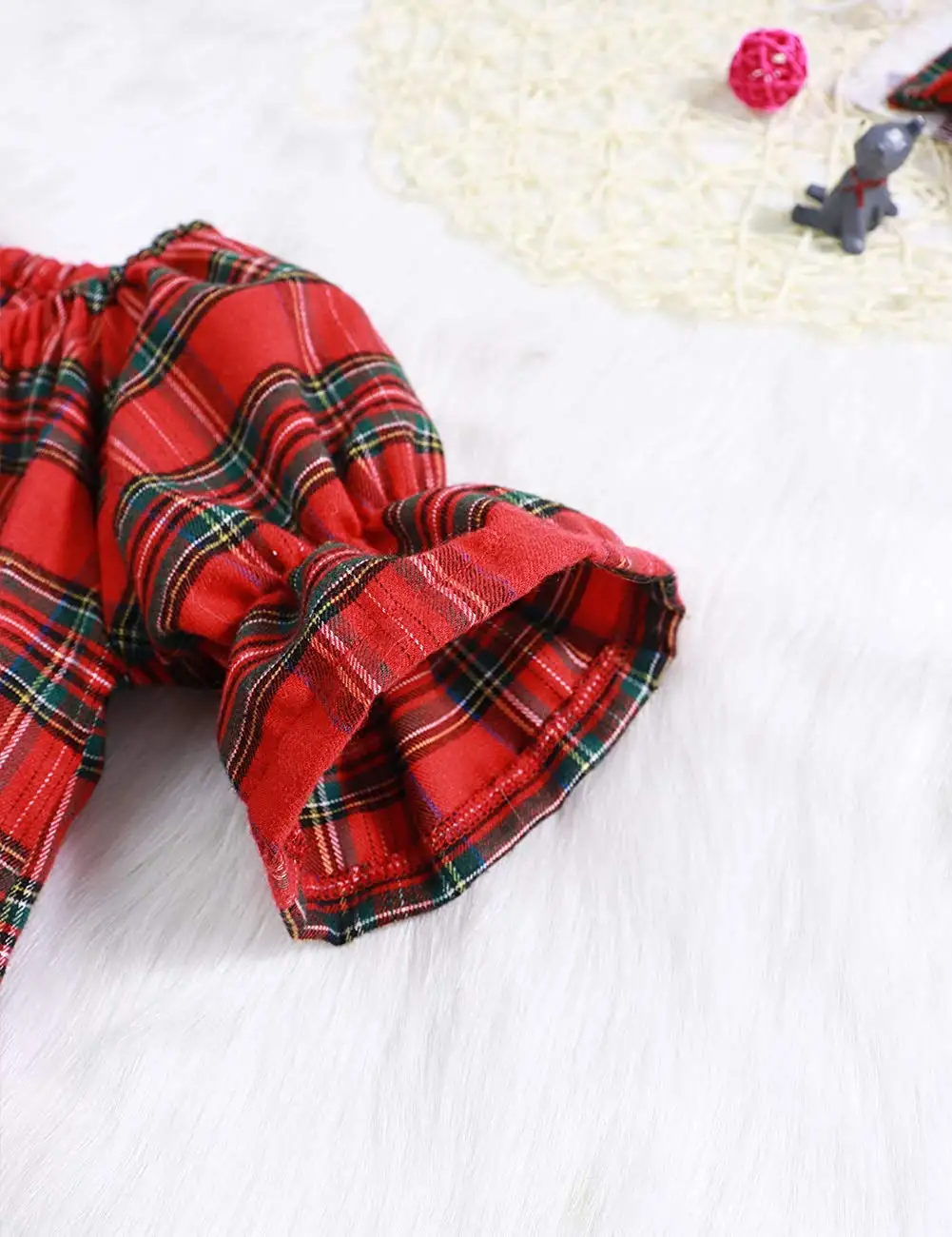 Oklady/рождественское платье для маленьких девочек красное средней длины с