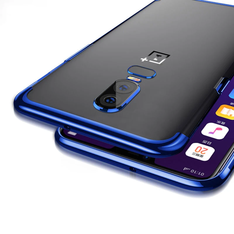 Чехол для Oneplus 6 прозрачный Ультратонкий Мягкий силиконовый чехол с покрытием из