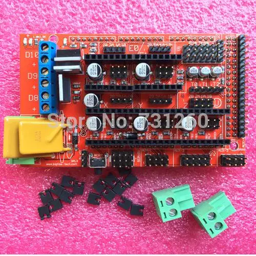 1 шт. RAMPS 4 панель управления для 3D-принтера Reprap MendelPrusa | Электронные компоненты и
