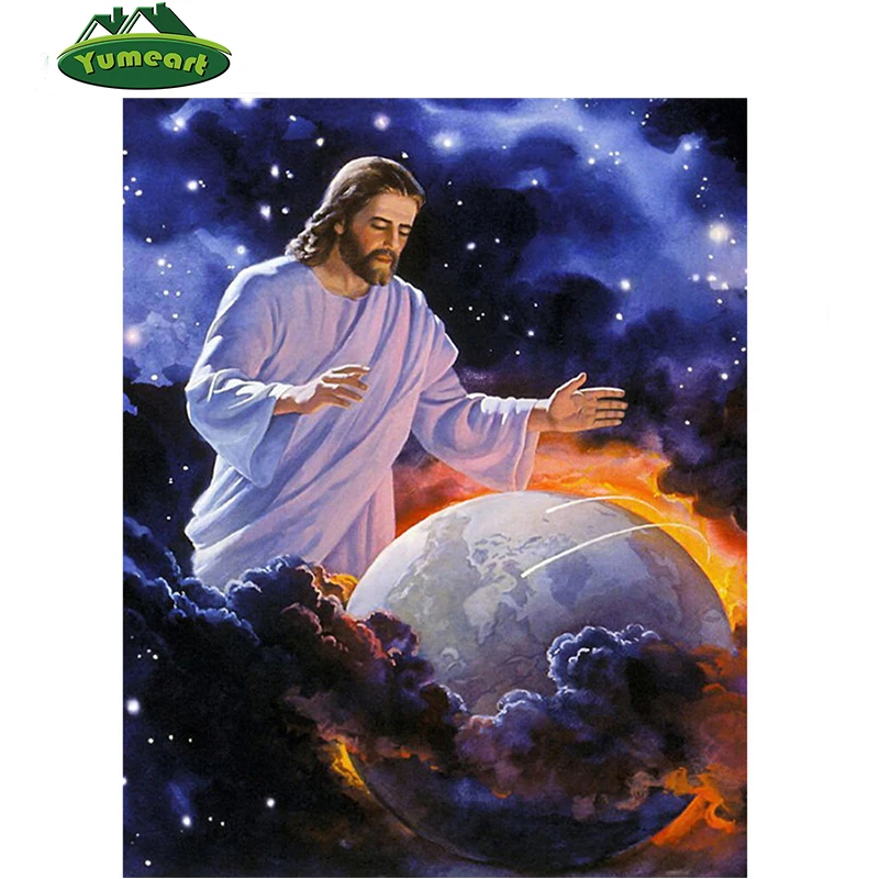 Дешевая религиозная 5D алмазная вышивка сделай сам христианские панно Иисус