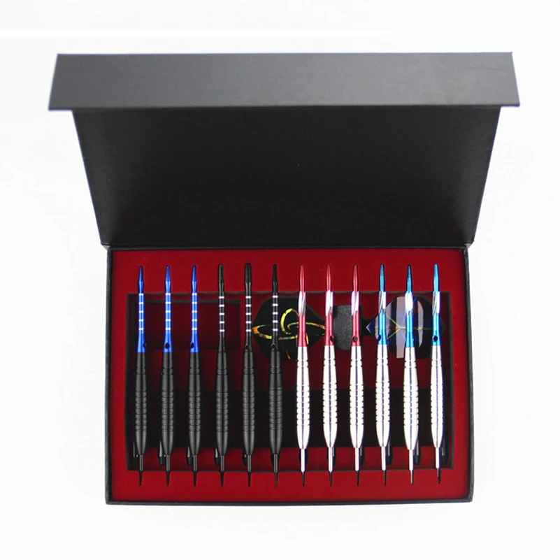 

12pcs Professional Straight Darts 4 Color Needle Dart with Aluminum Pole for Indoor Outdoor Game Sports