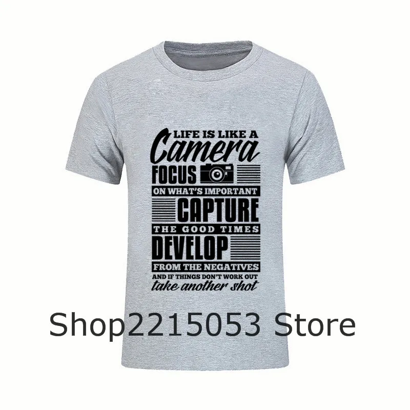 Crazy t shirts camera FOCUS capture delevelop круглый вырез для мужчин футболки feyenoords Джерси одежда