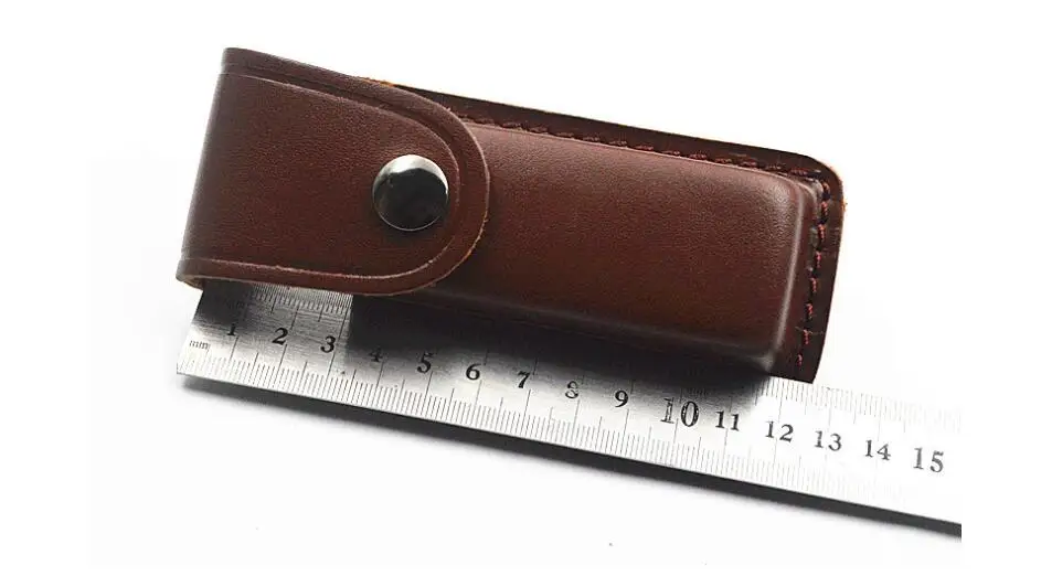 Чехол для ножа из воловьей кожи черный/коричневый|folding knife|sheath knifeknife folding |