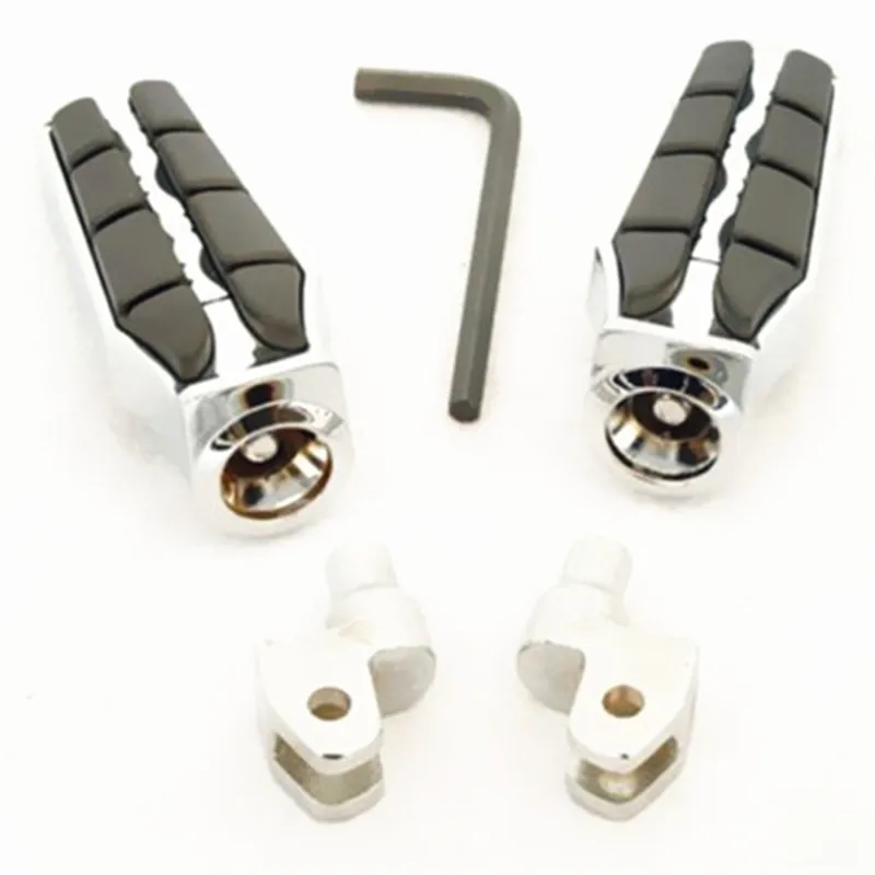 

2x Motorcycle Foot pegs Rest Mounts For Yamaha V-MAX V-STAR 1100 650 Virage 750 1100