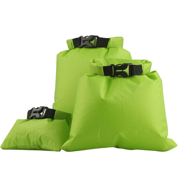 

5 Pcs/set 1.5/2.5/3.5/4.5/6L Coated silicone fabric pressure waterproof dry bag Storage Pouch Rafting Canoeing Boating dry bag