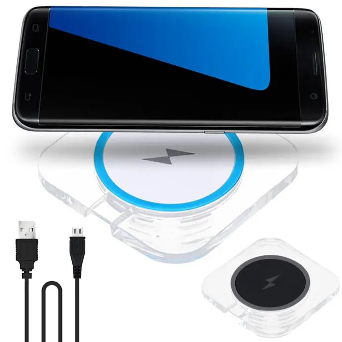 Qi USB зарядное устройство зарядка Pad для iphone X 8 Plus Samsung Galaxy S6 S7 Edge S8 note 5 8|Зарядные