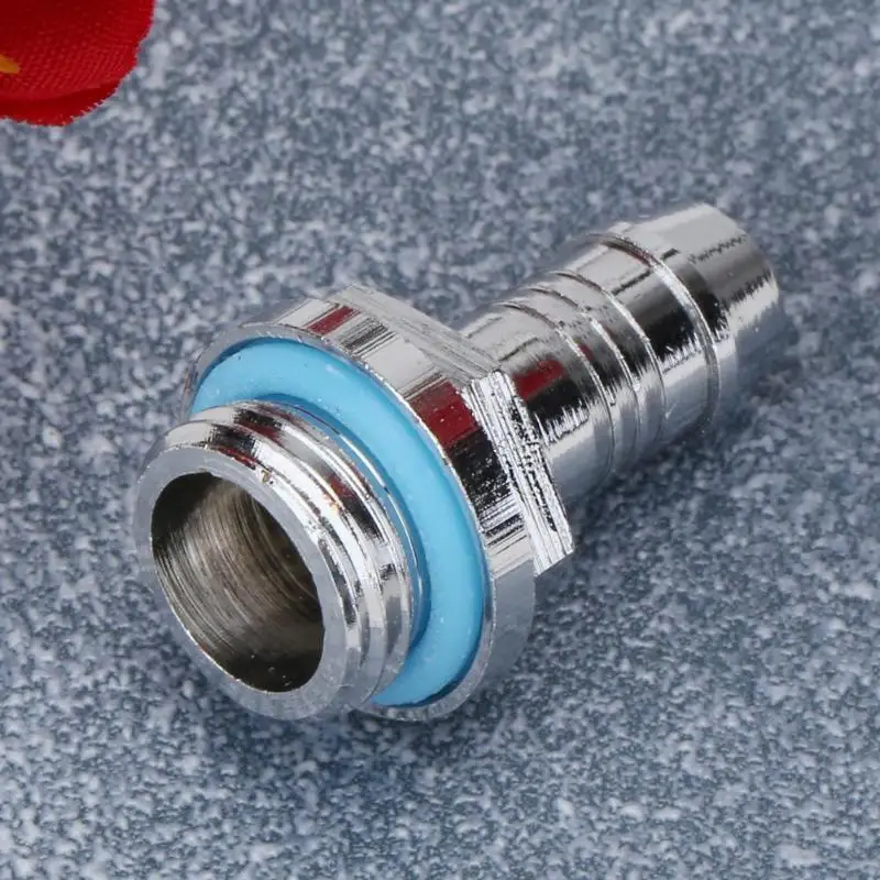 

1pcs G1/4" Brass Thread Soft Tube Hose Connector For PC Water Cooling System Accessory 6mm,7.2mm,9mm,11mm Outer Diameter
