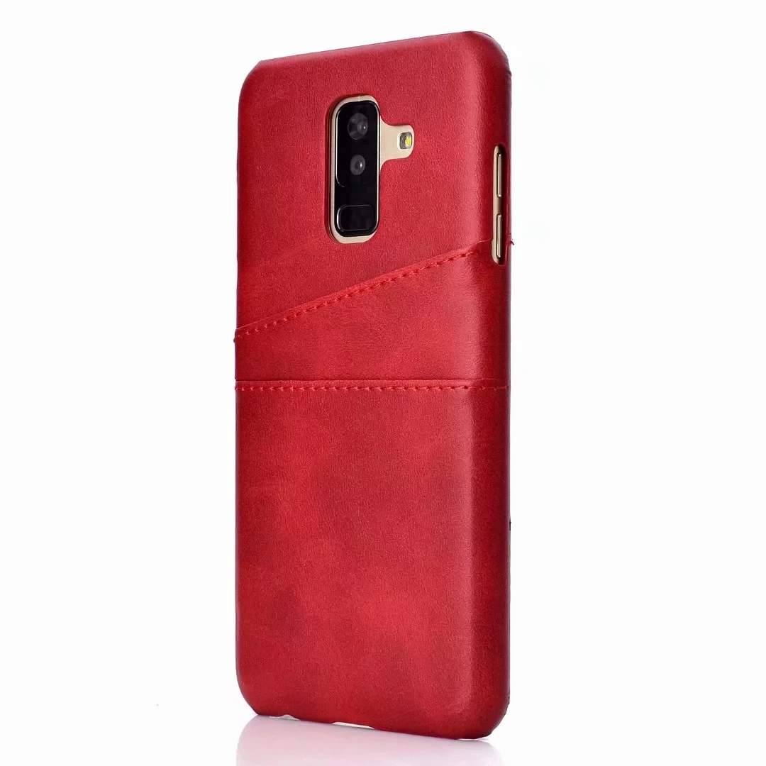 Чехол из натуральной кожи для Samsung Galaxy A6 + 2018 винтажный жесткий чехол накладка в