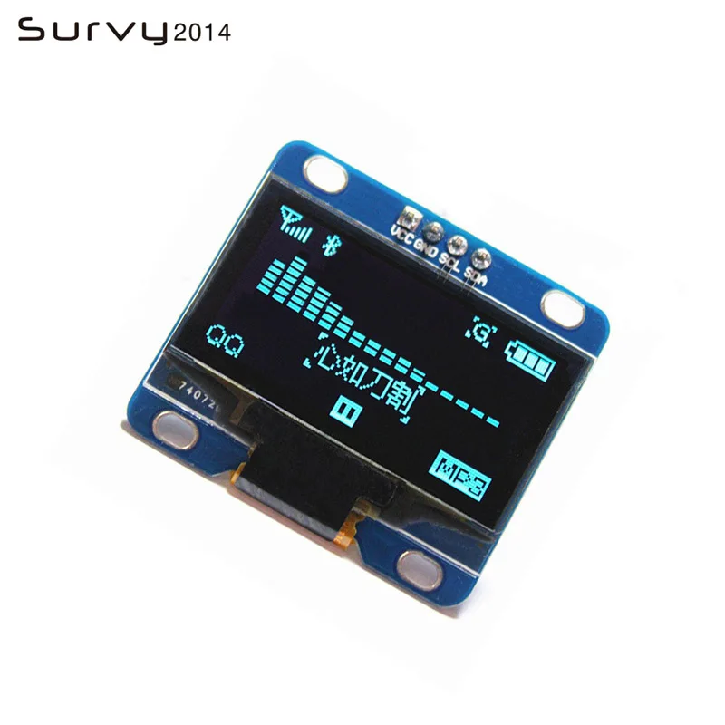 1.3 inch OLED Module White Color 128X64 LCD LED Display SPI IIC I2C | Электронные компоненты и принадлежности