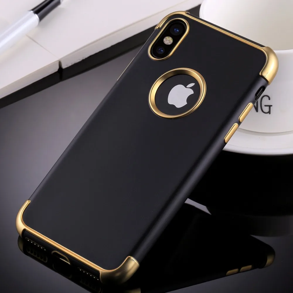 Чехол для мобильного телефона iPhone X гальванический Мягкий защитный чехол из ТПУ