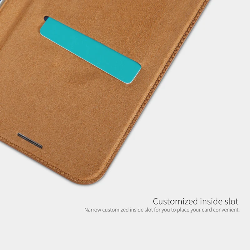 PU Leather Flip Cover For Samsung Galaxy J3 Full Protection Case With Card Pocket Nillkin Qin Series | Мобильные телефоны и