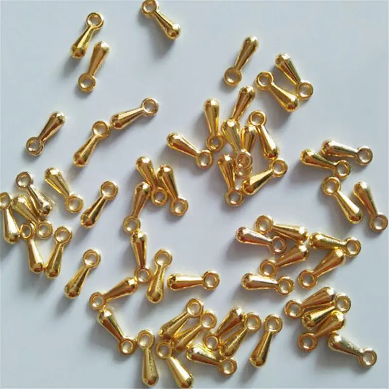 

10pcs / lotDIY jewelry accessories chain tail small water droplets large drop pendant hand bead material