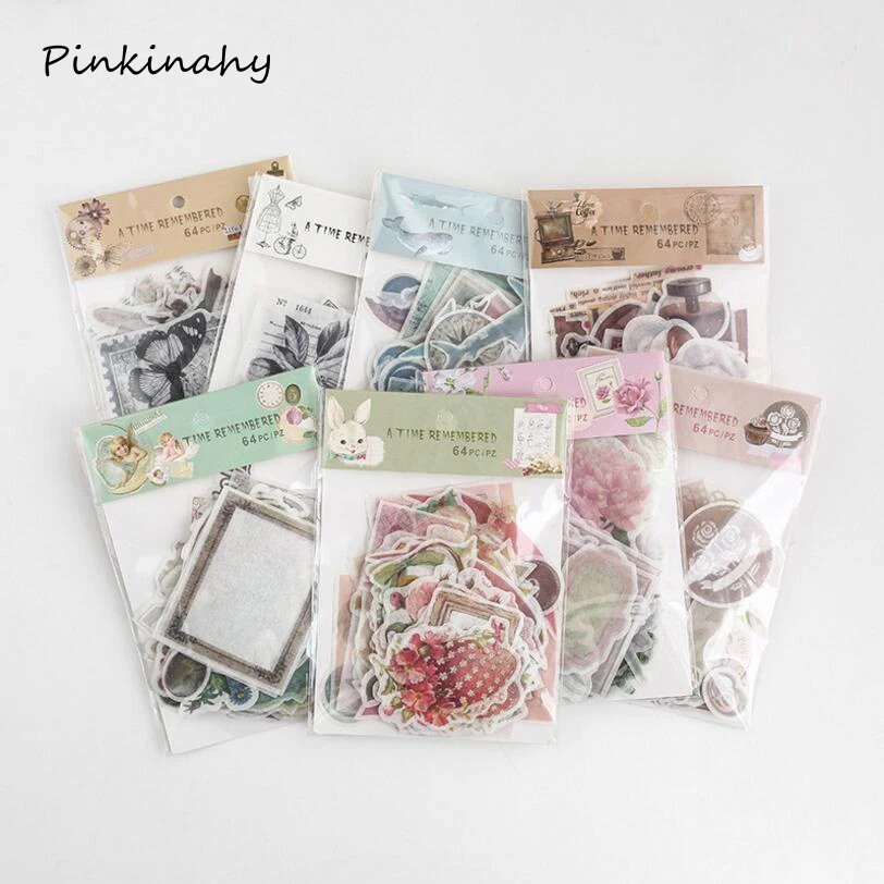 64 шт./лот креативные кавайные зеленые растения в горшке для повседневной жизни