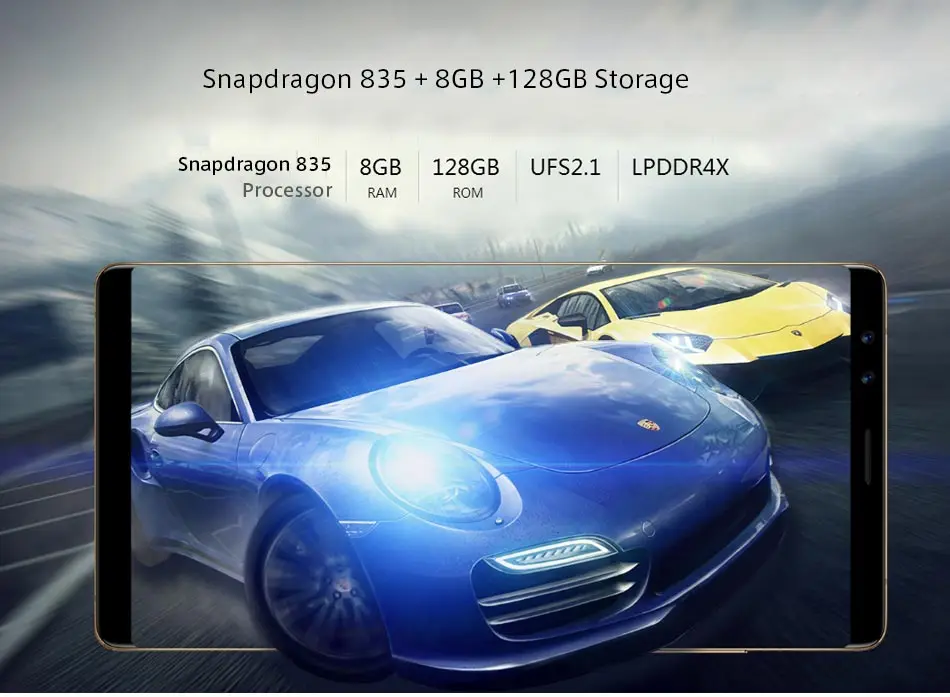 Nubia Z17S 5,73 дюймов Snapdragon 835 3100 мАч предварительная камера 5Мп и пост-камера 23мп+ 12МП многоязычный чистый выпуск не обновляемый