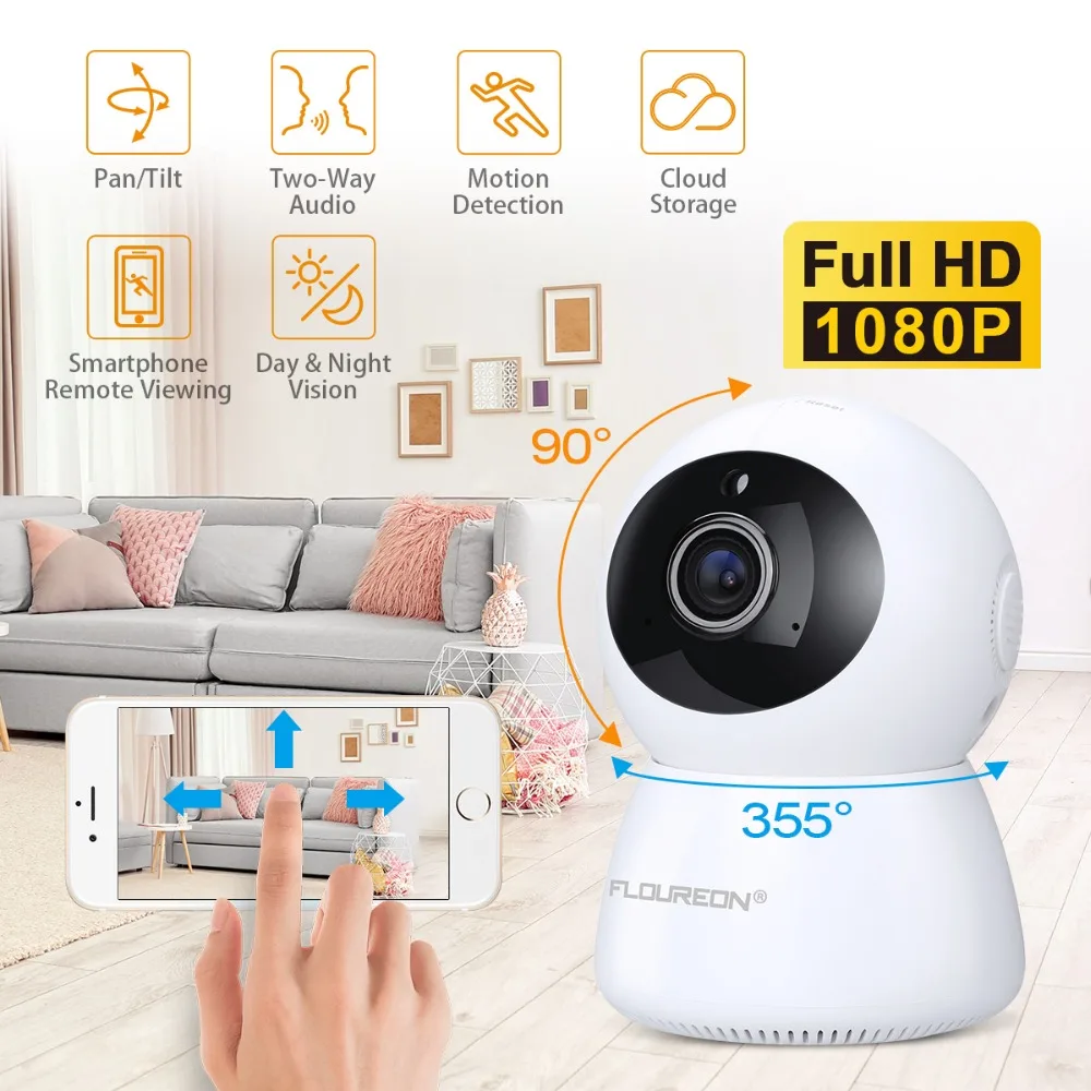 Новейшая беспроводная ip камера 1080 P двухсторонняя аудио домашнее наблюдение няня