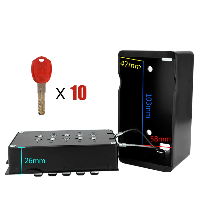 2020 настенное крепление для хранения ключей коробка безопасности замок из