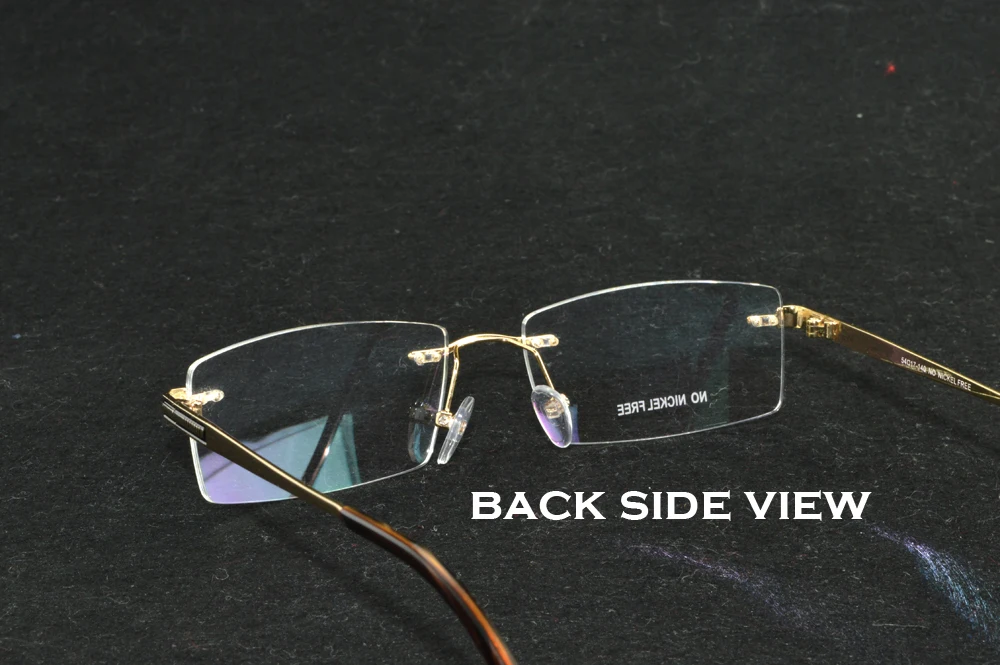 Мужские классические очки без оправы Gafas Clara Vida безникелевая бескаркасная оправа