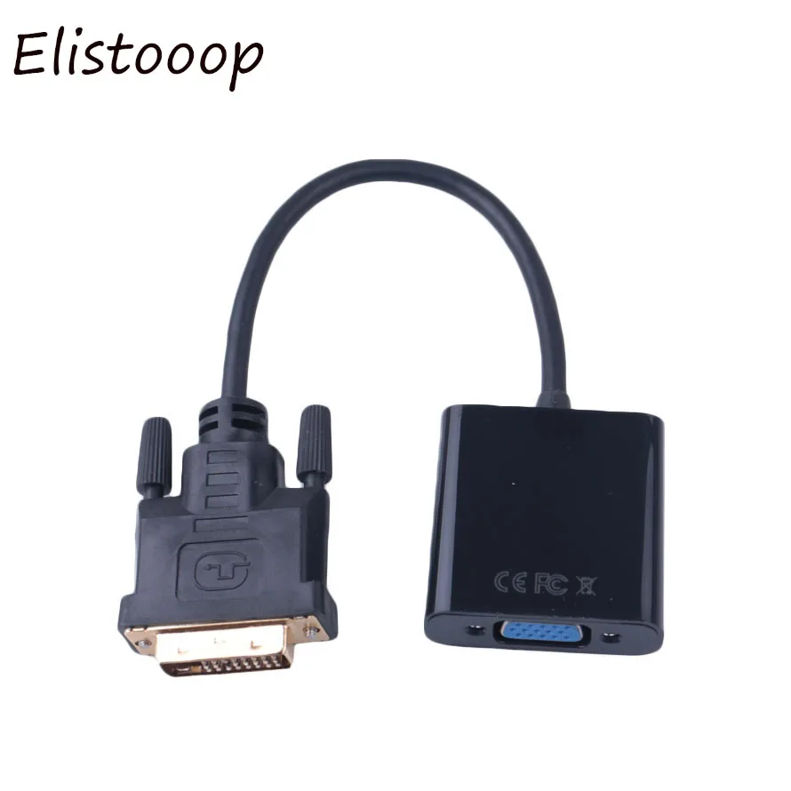 Новый высококачественный кабель преобразователь монитора Full HD 1080P DVI D 24 + 1 VGA HDTV