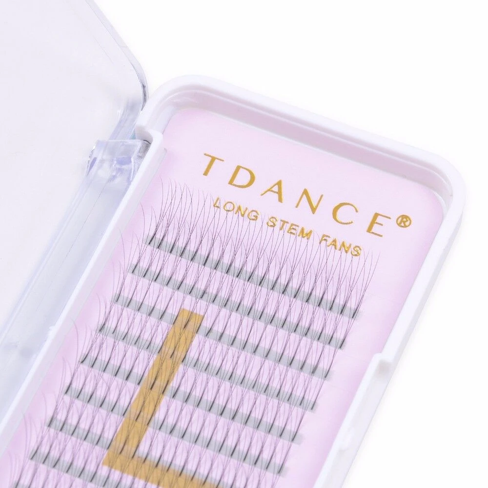 TDANCE 50 шт./партия наращивание ресниц термоскрепленный предварительно сделанный