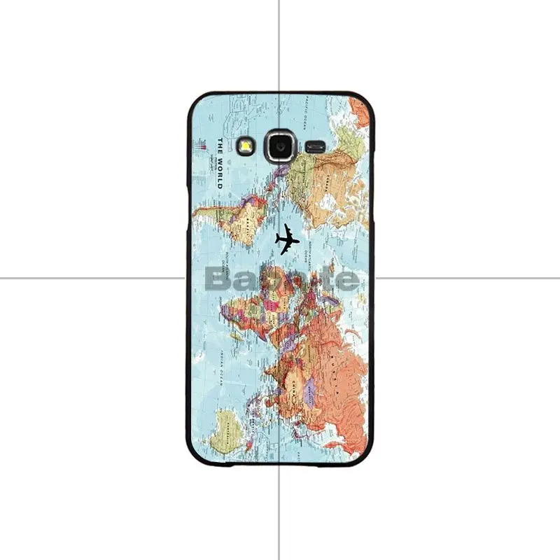 Babaite Travel in the world map Plane plans TPU Phone Case Shell For Samsung J6 2018 J7 J4 2017 J8 Coque | Мобильные телефоны и