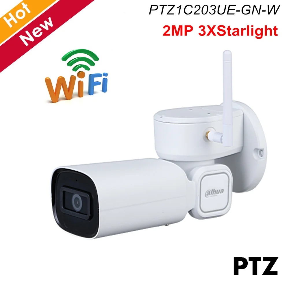 Сетевая PTZ камера Dahua 2MP 3X Starlight оптический зум WDR H.265 водонепроницаемая IP66 ИК Wi Fi