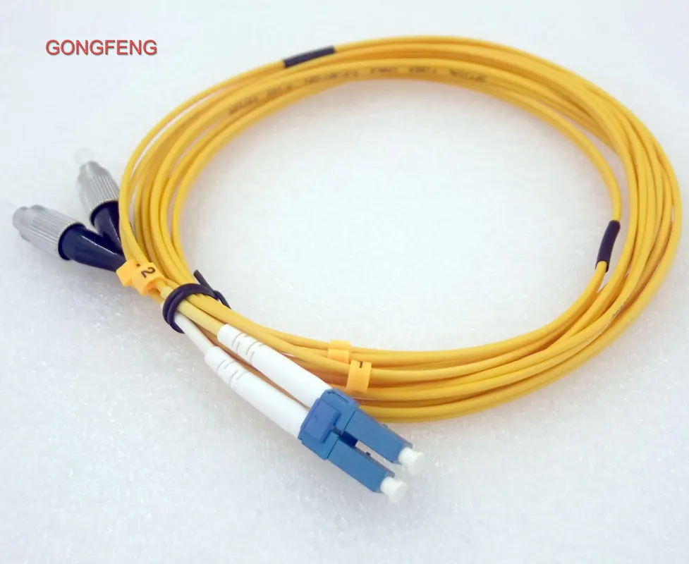 10 шт. Новинка 3m LC/UPC-FC/UPC Одномодовый двухъядерный волоконный джемпер соединитель