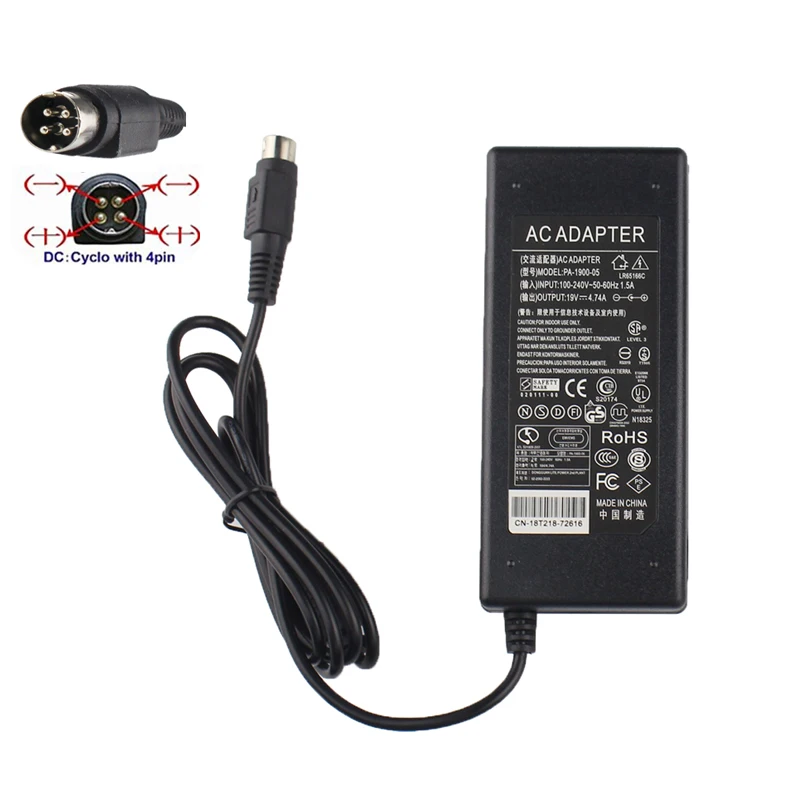 4 контактный 19V 4.74A 90 Вт AC/DC адаптор для FSP GROUP FSP090 DMBB1 9NA0900510 FSP090DMBB1 Ноутбук Lenovo V200X V200