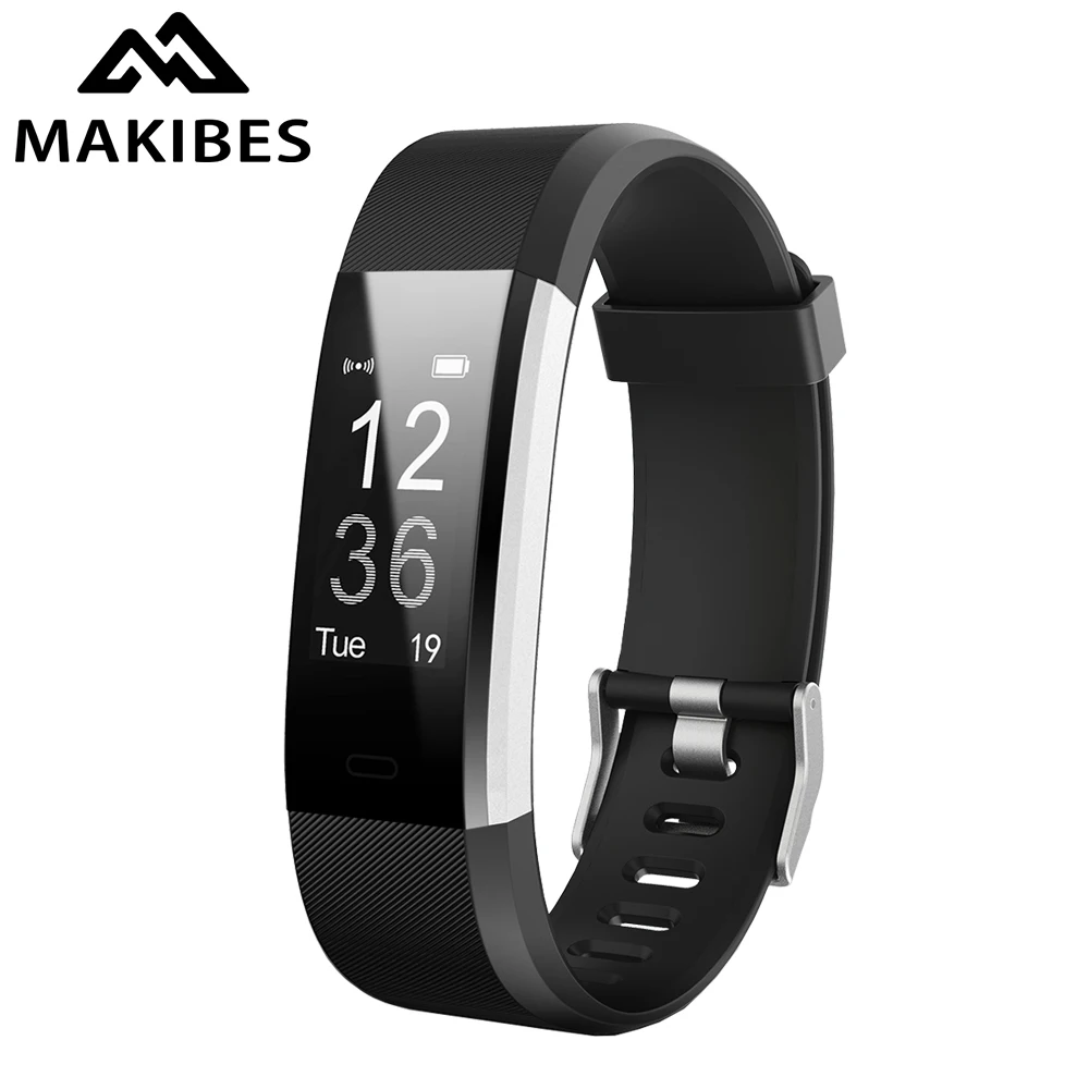 Makibes ID115 плюс HR Смарт 0.96 &quotoled сердечного ритма спортивные запястье браслет