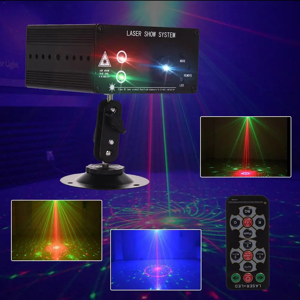 Рождественское сценическое Лазерное освещение RGB сканер проектор красочный