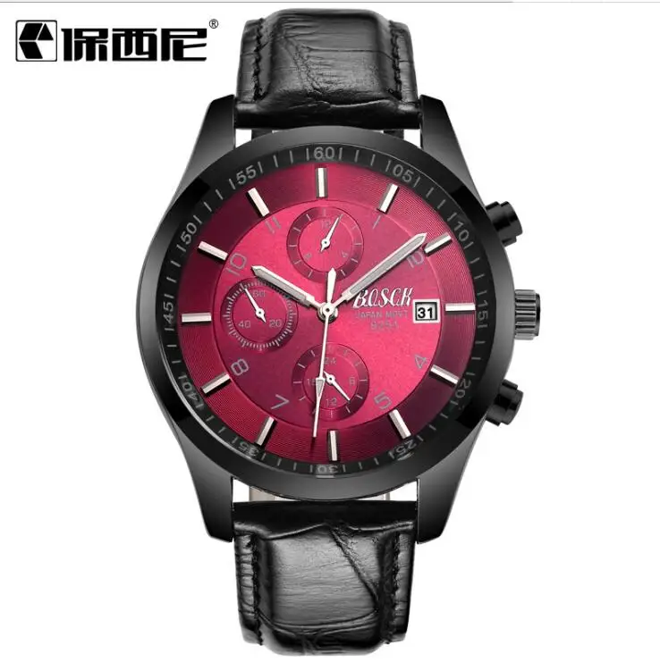 Men Watch Watchband Stainless Steel Wrist Watches Male Calendar Clock Brand Quartz Movement sports luminous waterproof Relogio | Наручные