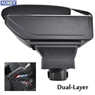 Подлокотник для автомобиля Citroen C4, хэтчбек 2004-2010, Центральный держатель для стакана, кожаная центральный приставка для хранения 2005 2006 2007 2008 2009