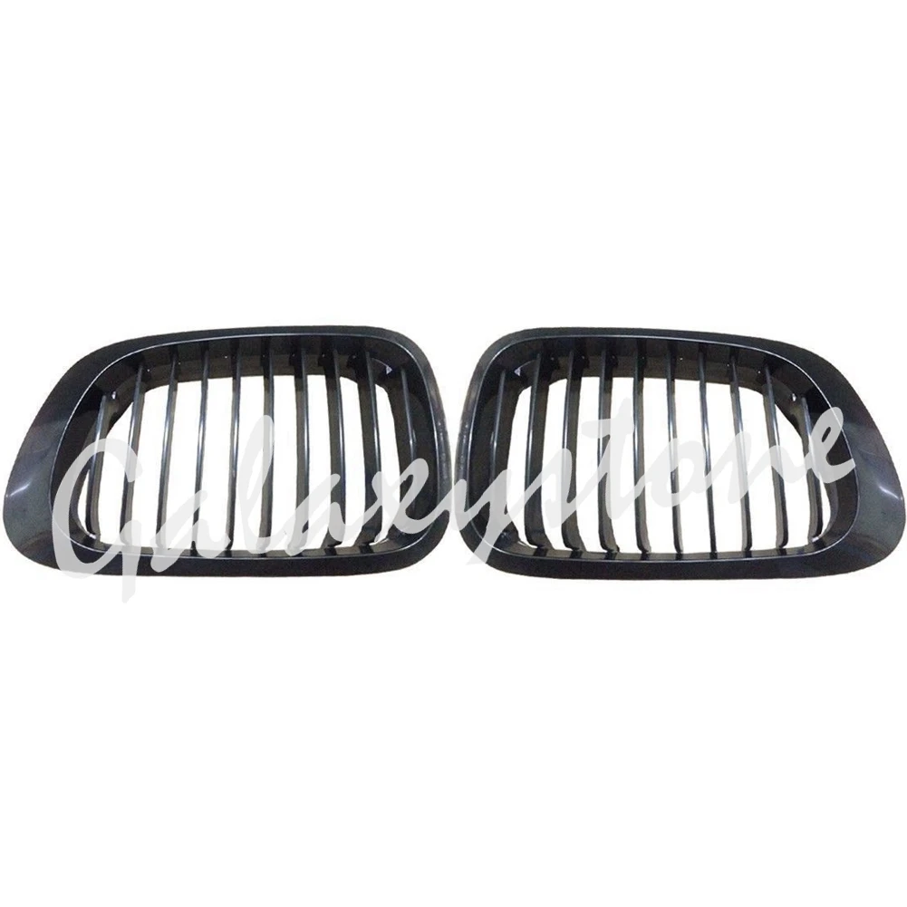 L &amp R сторона 1 пара глянцевая черная передная решетка для BMW E46 3 серии 2 двери 1998-2001