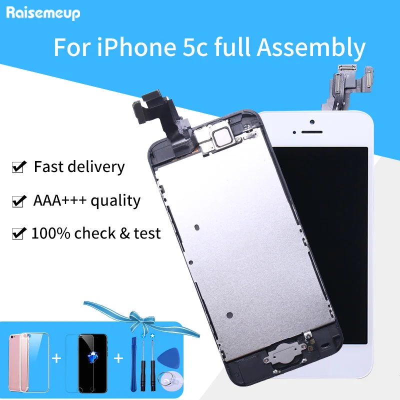 Полный комплект для замены ЖК-дисплея с дигитайзером iPhone 5c экран фронтальной