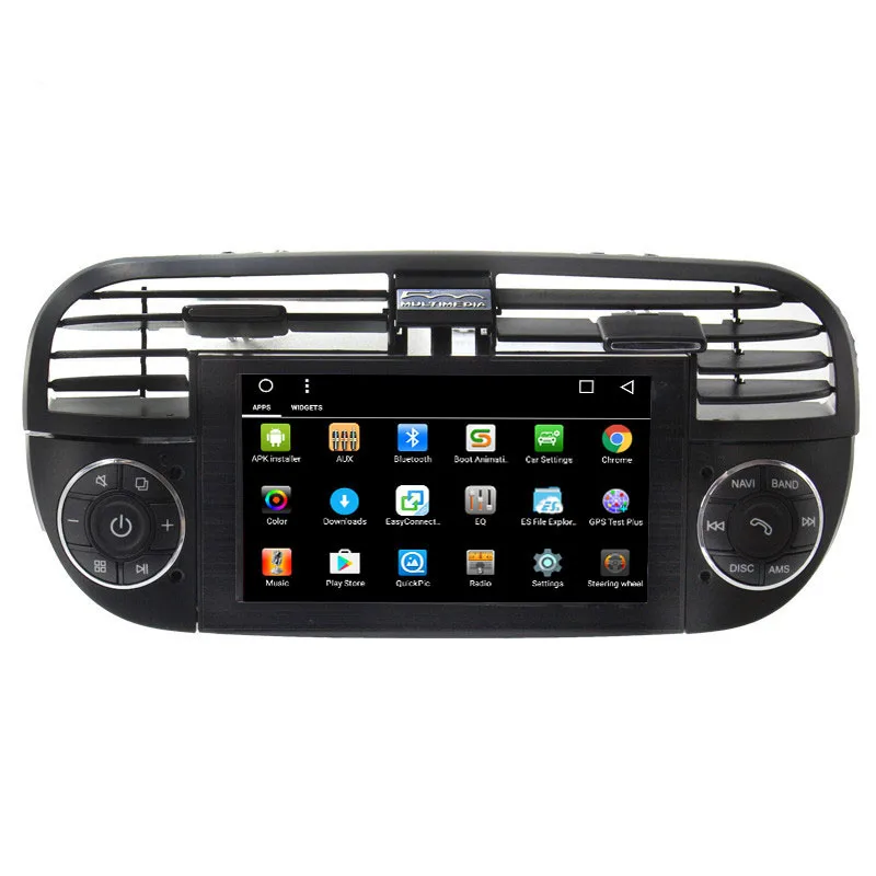 OZGQ автомобильный dvd-плеер Android 6,0 для Fiat 500 2007- HD экран Авто gps навигация Bluetooth, радио, ТВ аудио видео музыка стерео