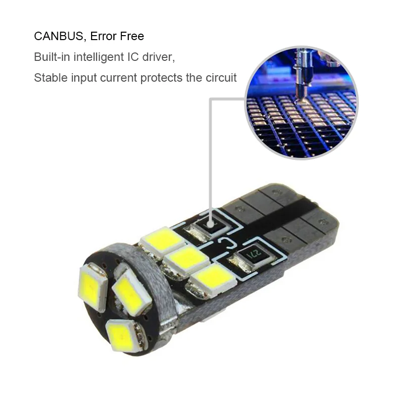 BOAOSI 2x T10 W5W Canbus светодиодсветодиодный автомобильные внутренние парковочные огни