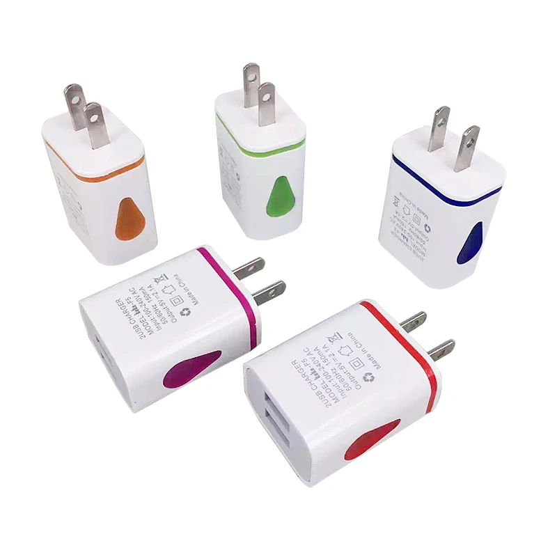 1 шт. многоцветные адаптеры питания переменного/постоянного тока 2 USB порта
