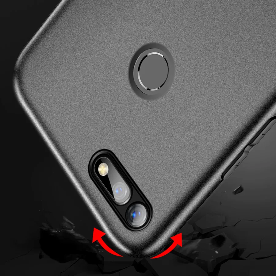 Мягкий матовый черный чехол для huawei Honor View 20 V20 мягкая задняя крышка P Smart 2019 Plus mate P20
