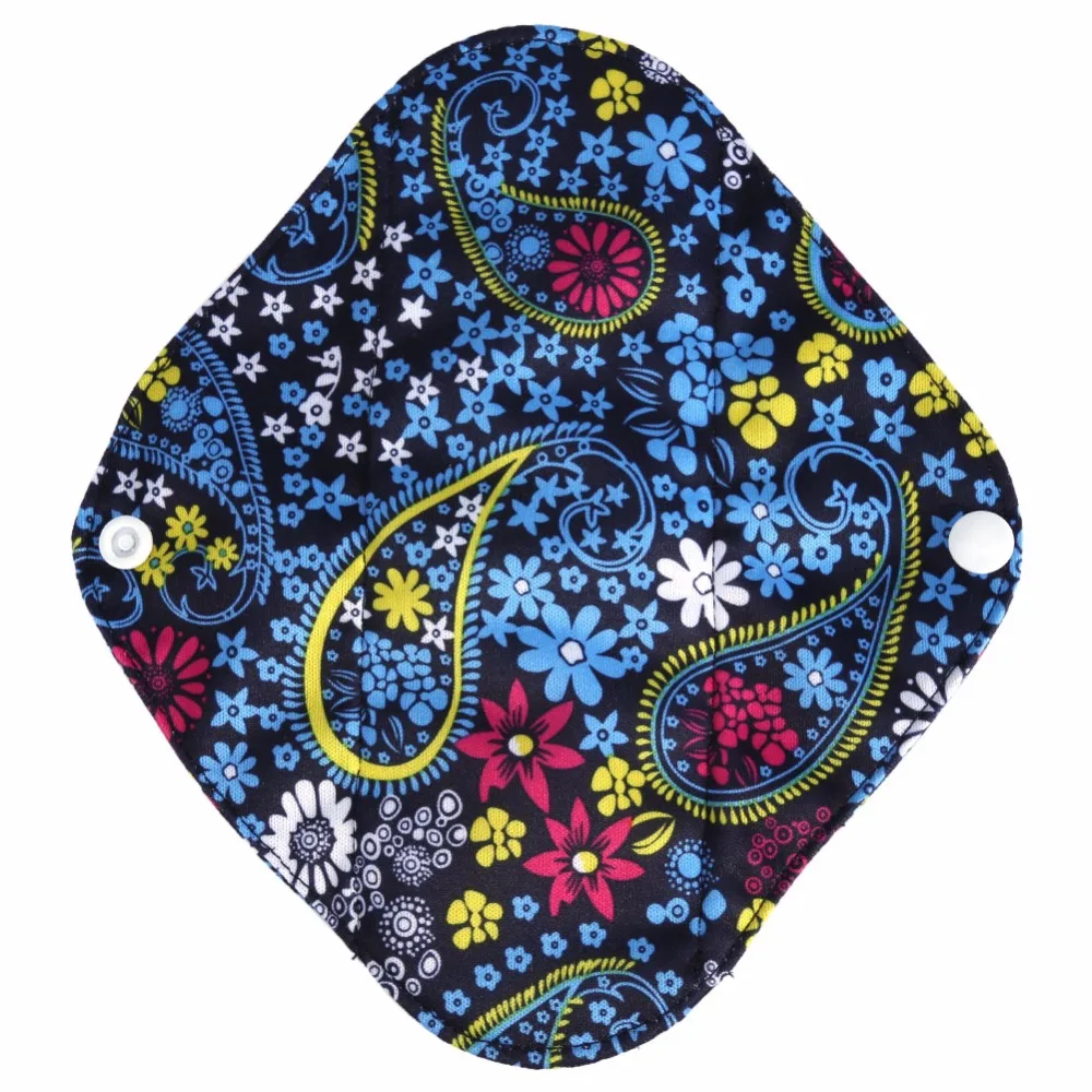 Многоразовые бамбуковые тканевые гигиенические менструальные прокладки 6 шт.