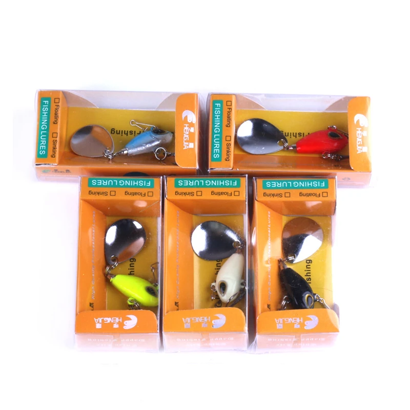 5Color New Quality Mini crank metal vibration lures VIB fishing vib blade lure 2.5cm 11.5g sinking artificial vibrator bass bait | Спорт и
