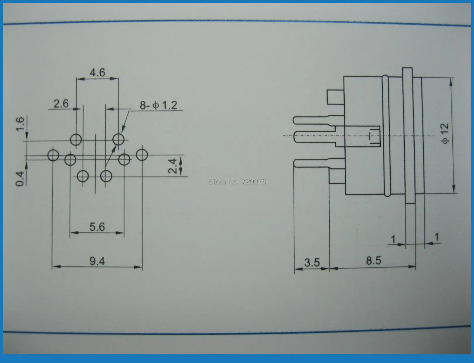 

60 Pcs mini DIN connector Mini 6 Pin Circular PCB Mount DIN Connector
