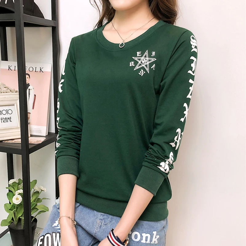 Хлопковая Футболка женская футболка большие размеры femme camisas femininas 2018 Женские